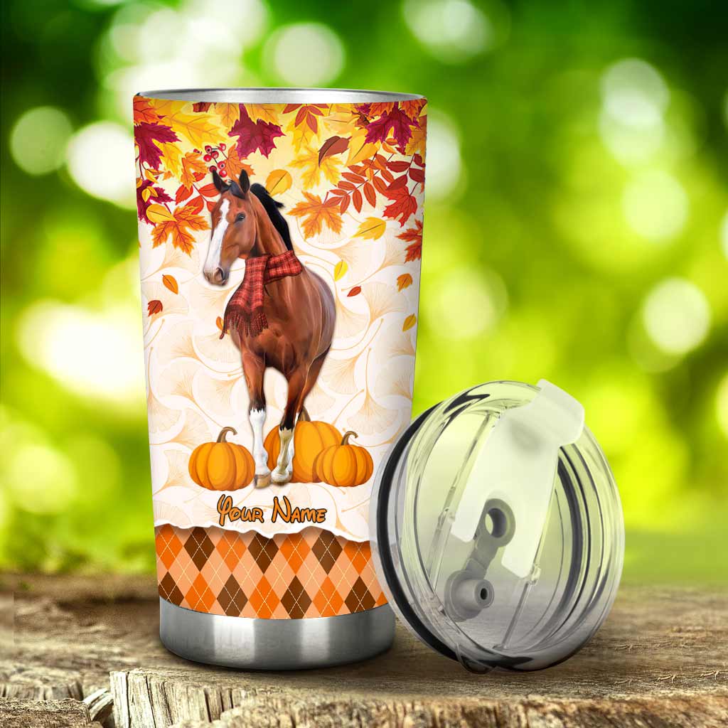 Just A Girl Who Loves Horses - Personalized Tumbler