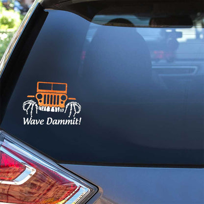 Wave Jp Skellington - Halloween Car Decal Full