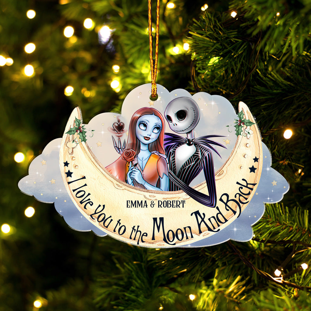 I Love You To The Moon And Back - Personalized Nightmare Ornament