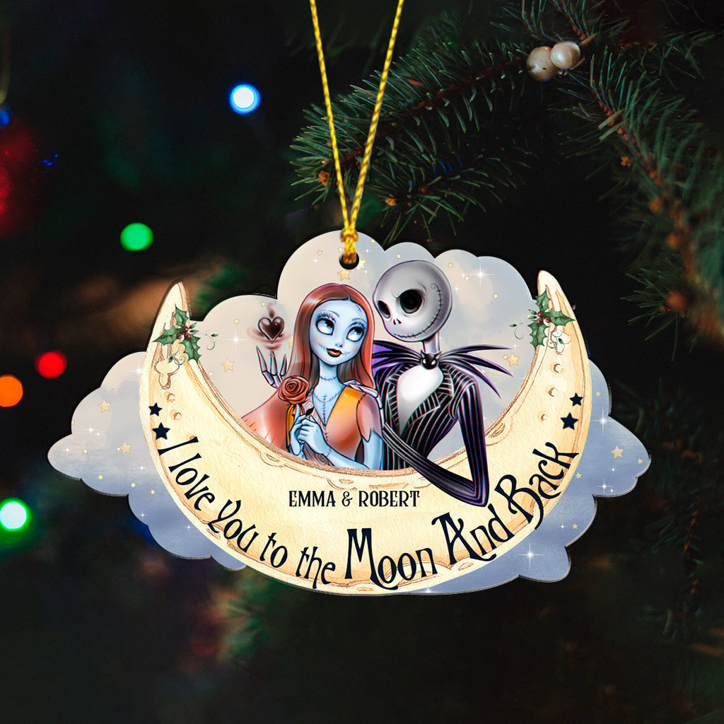 I Love You To The Moon And Back - Personalized Nightmare Ornament