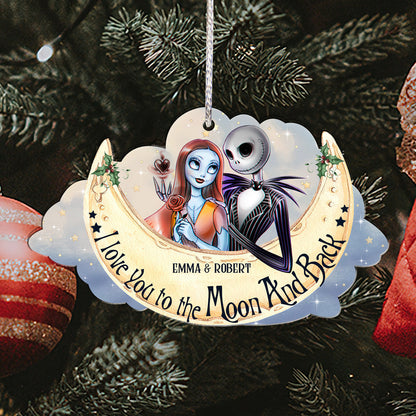 I Love You To The Moon And Back - Personalized Nightmare Ornament