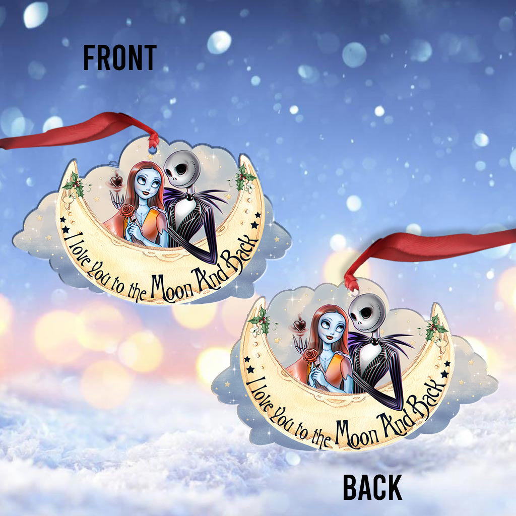 I Love You To The Moon And Back - Personalized Nightmare Ornament