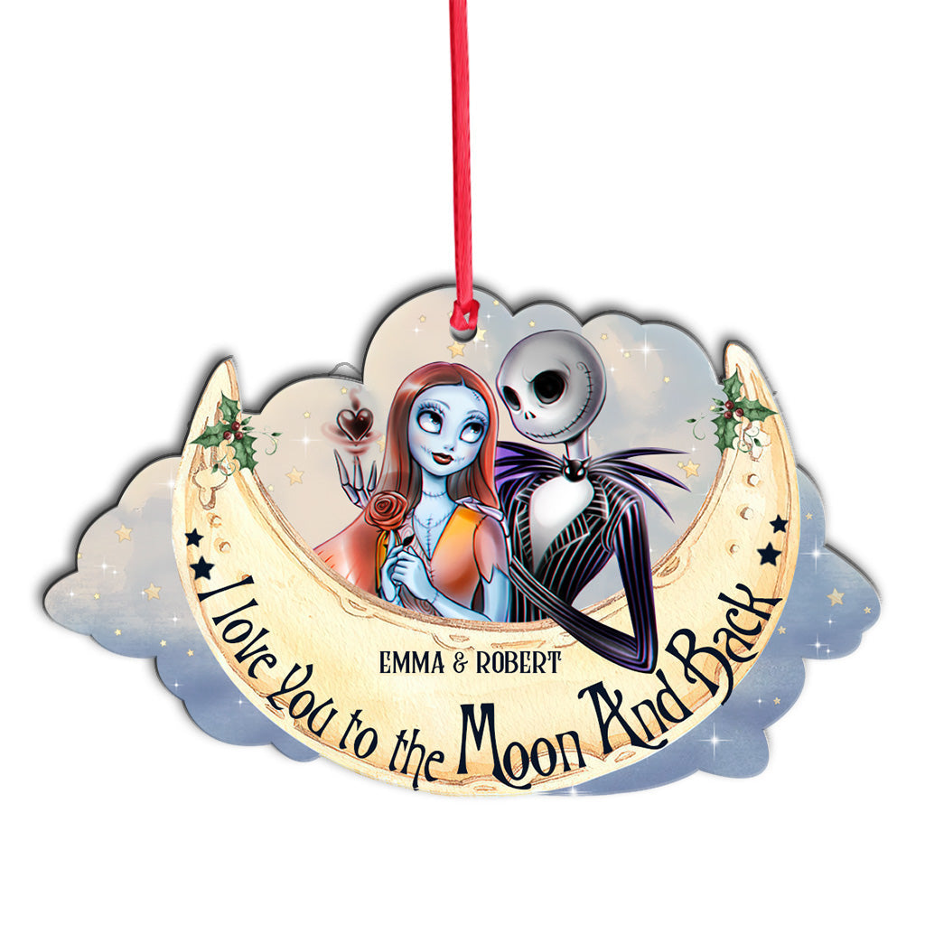 I Love You To The Moon And Back - Personalized Nightmare Ornament