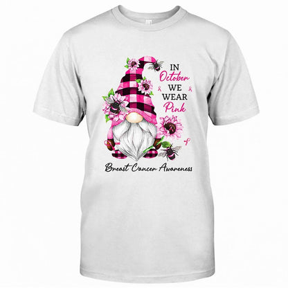 In October We Wear Pink Breast Cancer Awareness T-shirt and Hoodie 092021