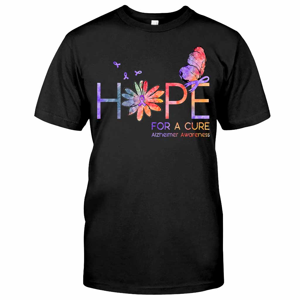 Hope For A Cure - Alzheimer Awareness T-shirt and Hoodie 1121