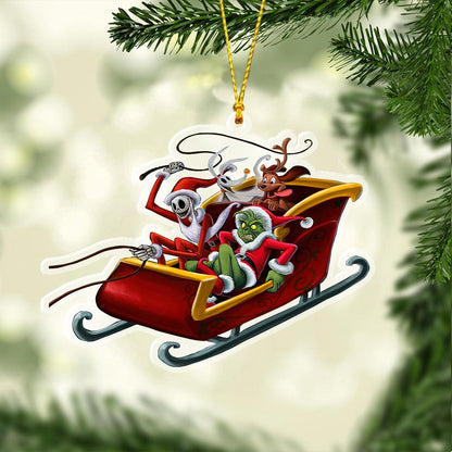 Merry Christmas - Christmas Stole Transparent Ornament