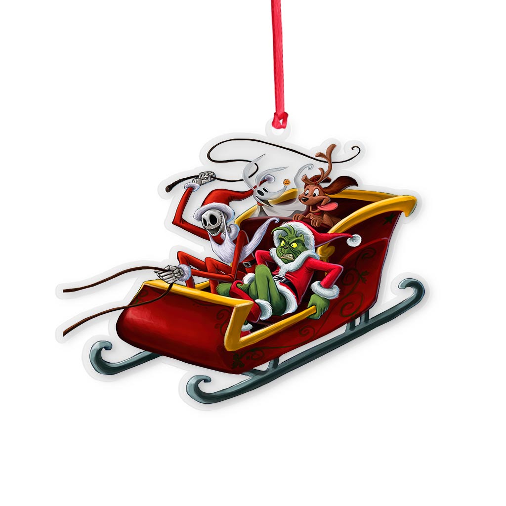 Merry Christmas - Christmas Stole Transparent Ornament