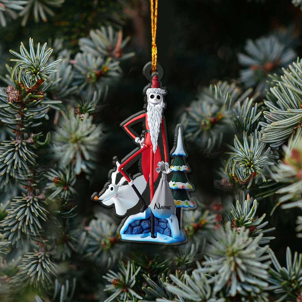 Santa Jack - Personalized Christmas Nightmare Transparent Ornament