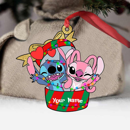 Ohana Love Surprise Gift - Personalized Christmas Ornament (Printed On Both Sides)