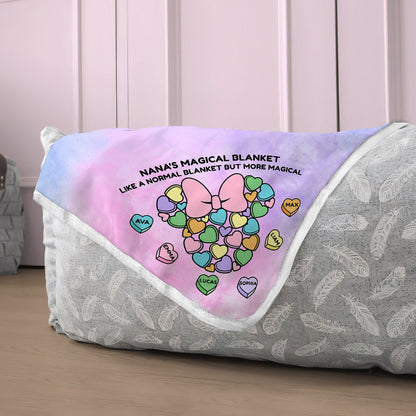 Grandma's Sweat Hearts - Personalized Valentine Grandma Blanket