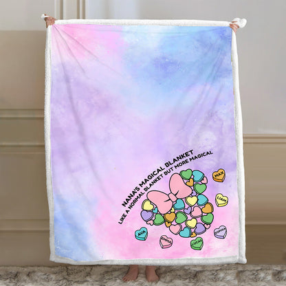 Grandma's Sweat Hearts - Personalized Valentine Grandma Blanket