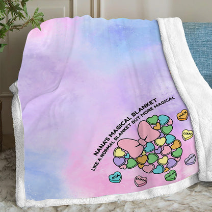 Grandma's Sweat Hearts - Personalized Valentine Grandma Blanket