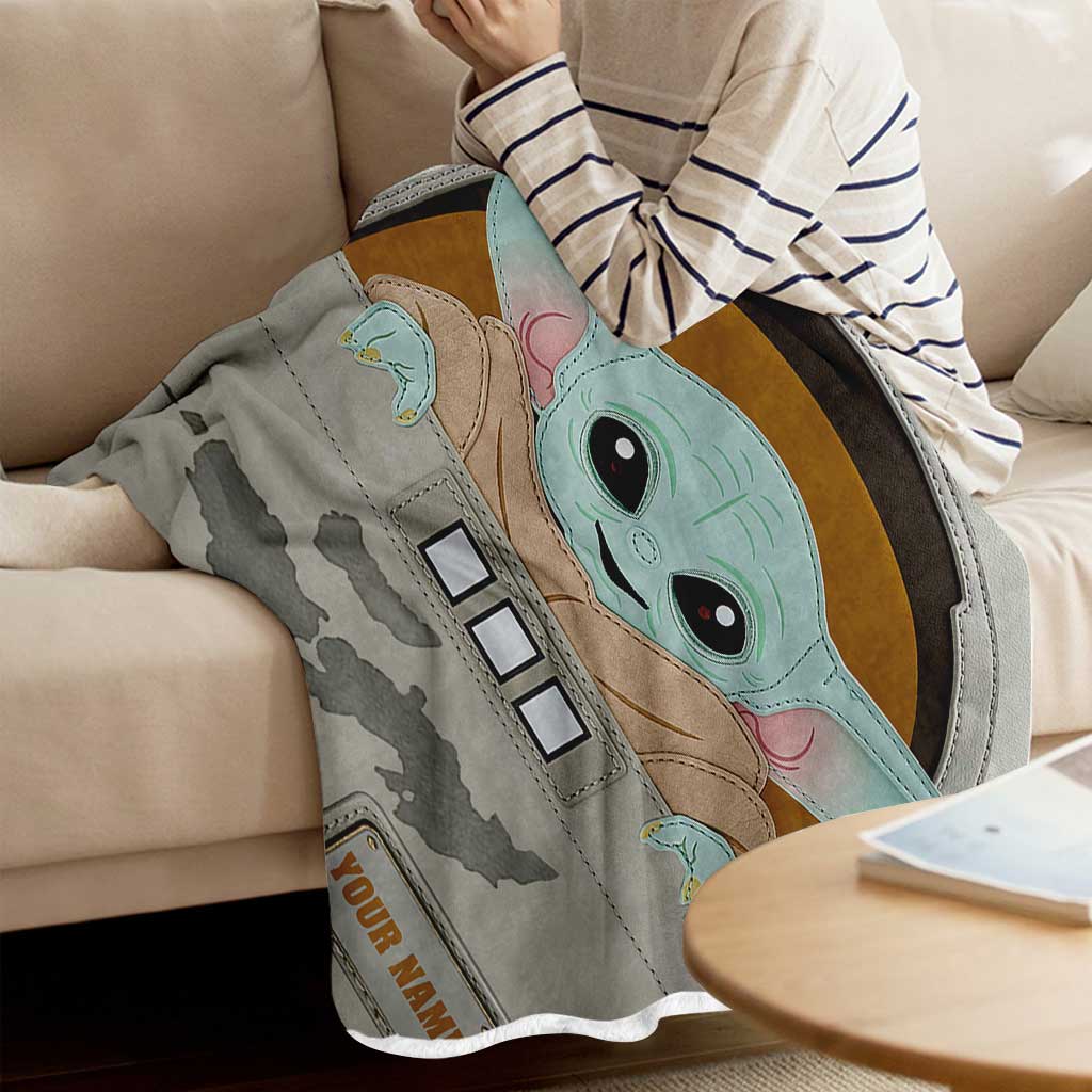 Cute Baby - Personalized The Force Blanket