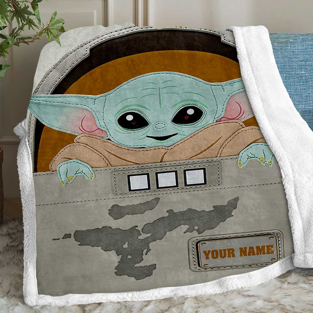 Cute Baby - Personalized The Force Blanket