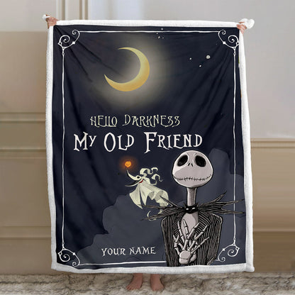 Hello Darkness - Personalized Nightmare Blanket