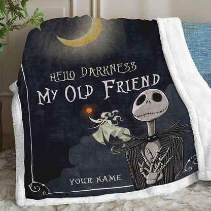 Hello Darkness - Personalized Nightmare Blanket