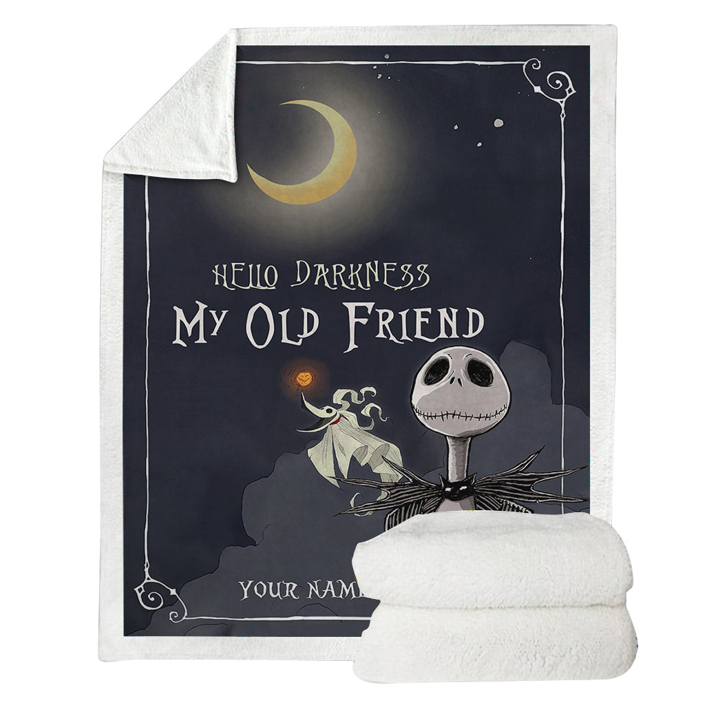 Hello Darkness - Personalized Nightmare Blanket