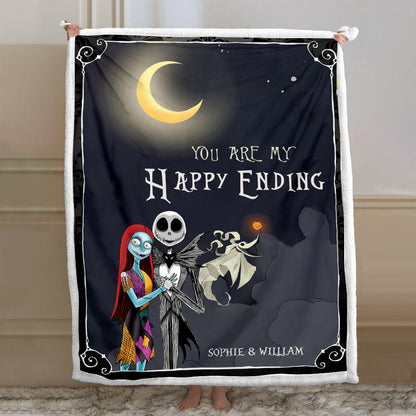 You Are My Happy Ending - Personalized Nightmare Blanket