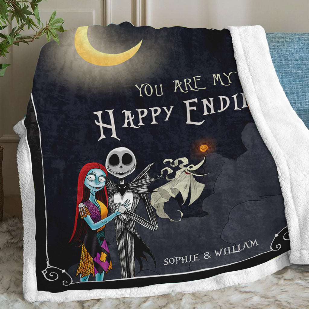 You Are My Happy Ending - Personalized Nightmare Blanket