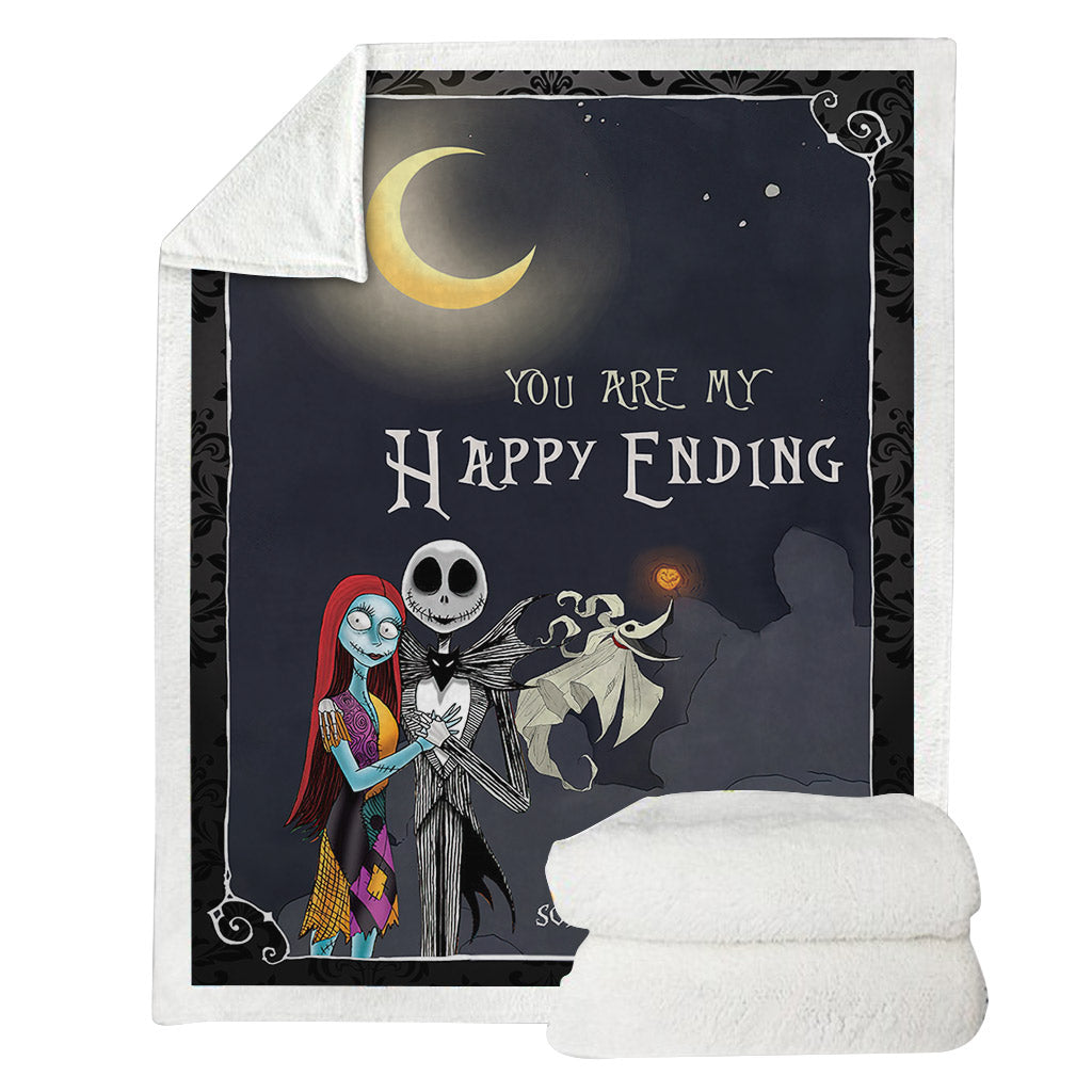 You Are My Happy Ending - Personalized Nightmare Blanket