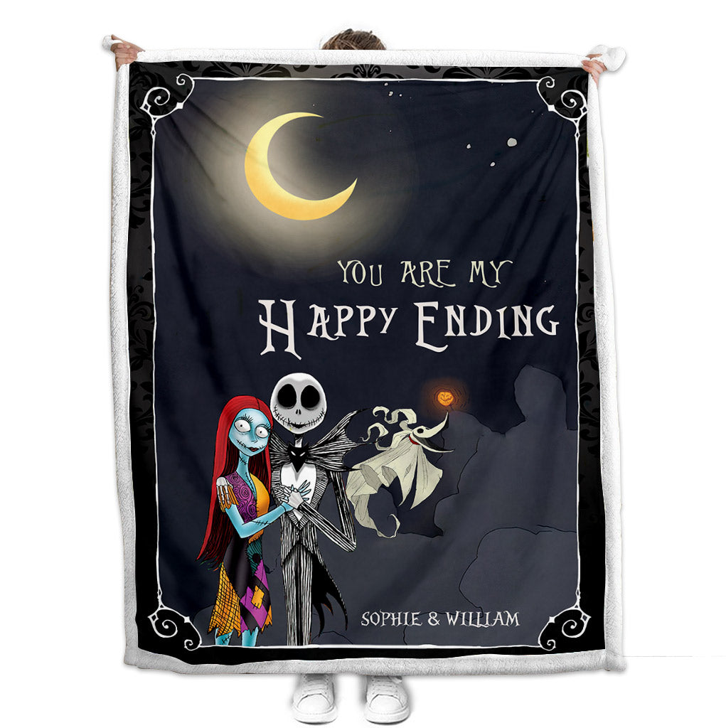 You Are My Happy Ending - Personalized Nightmare Blanket