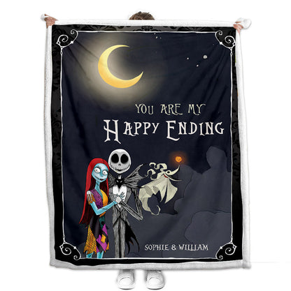 You Are My Happy Ending - Personalized Nightmare Blanket