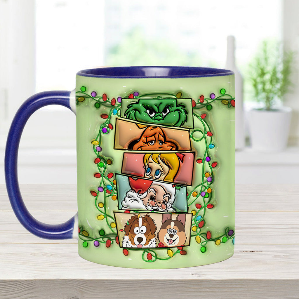 Green Squad With Dog Cat - Personalized Dog Accent Mug