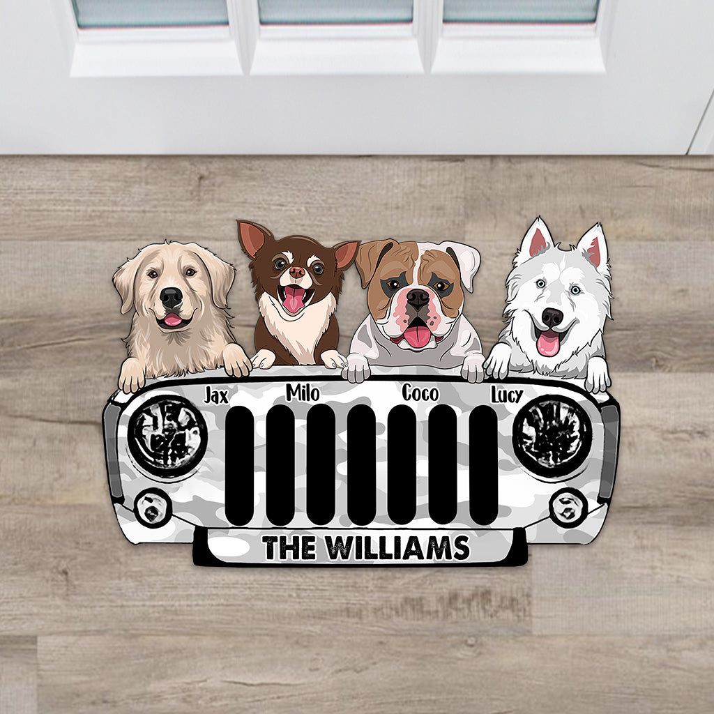 Home Sweet Home - Personalized Car Shaped Doormat