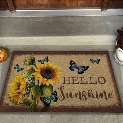 Hello Sunshine - Sunflower Doormat