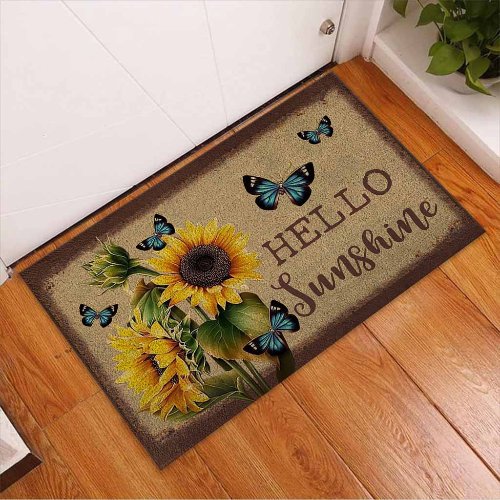 Hello Sunshine - Sunflower Doormat