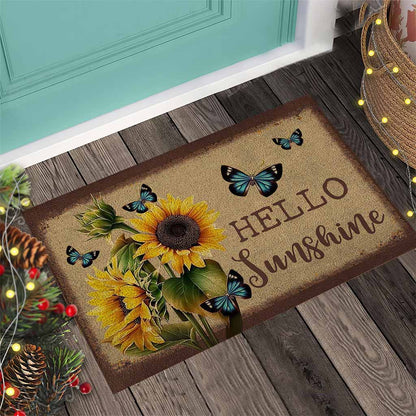 Hello Sunshine - Sunflower Doormat