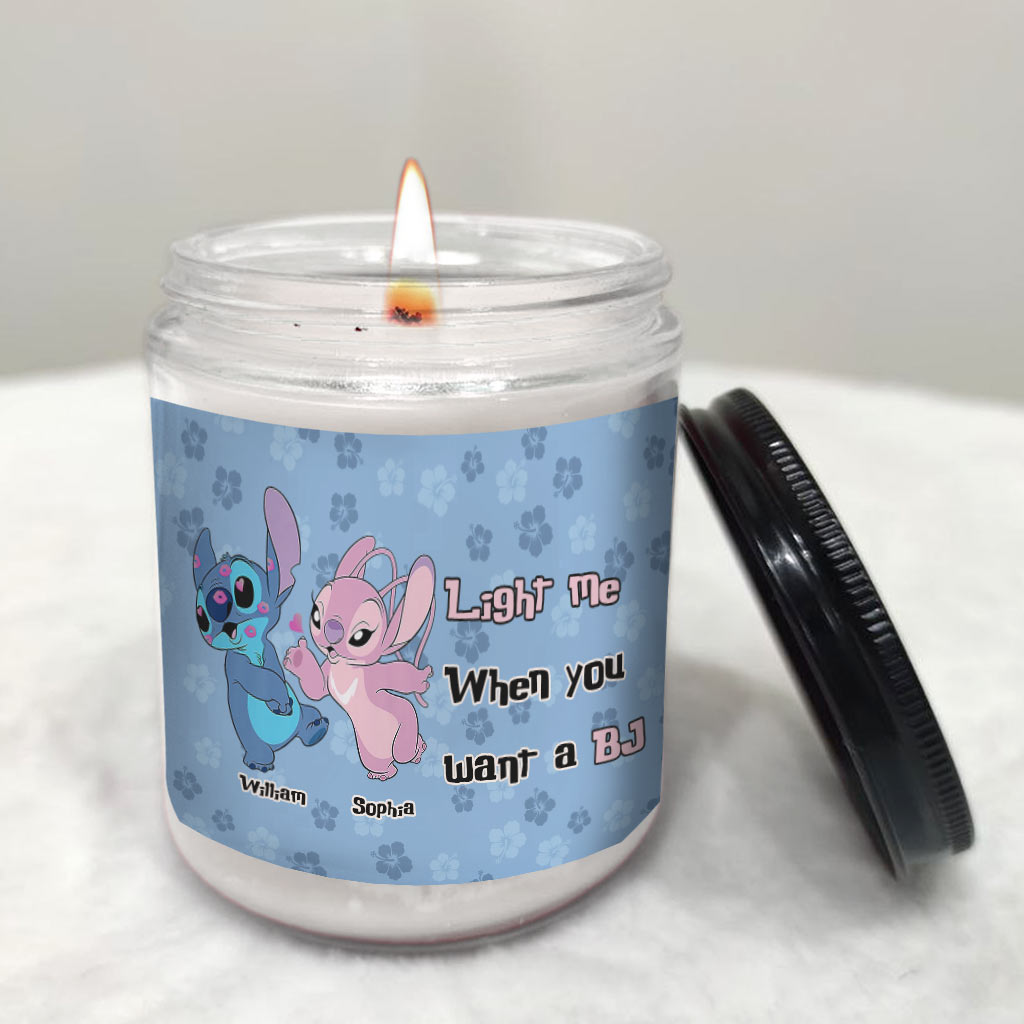 Light Me When - Personalized Couple Ohana Candle