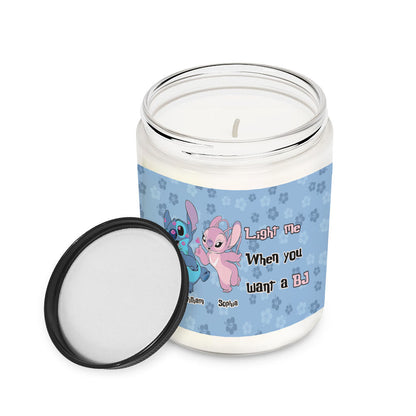 Light Me When - Personalized Couple Ohana Candle