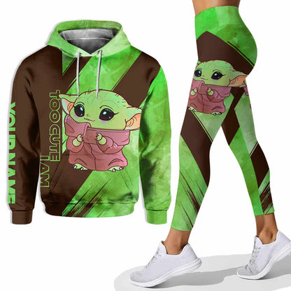 Too Cute I Am - Personalized Hoodie And Leggings