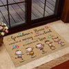 Grandma&#39;s House - Personalized Mother&#39;s Day Grandma Doormat With Coir Pattern Print