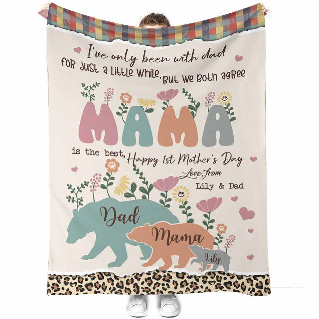 I've Only Been With Dad - Personalized Mother's Day Blanket