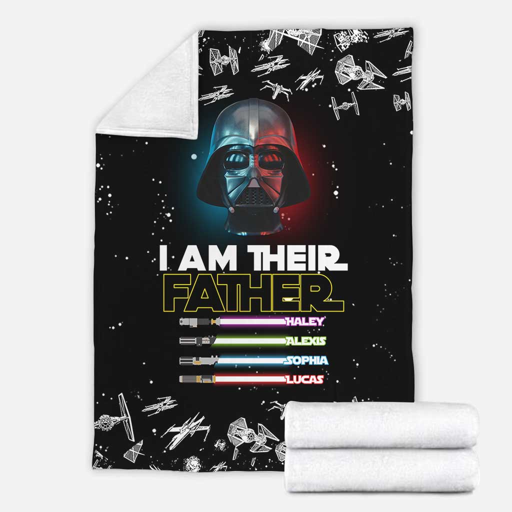 I Am Their Father - Personalized Father's Day The Force Blanket