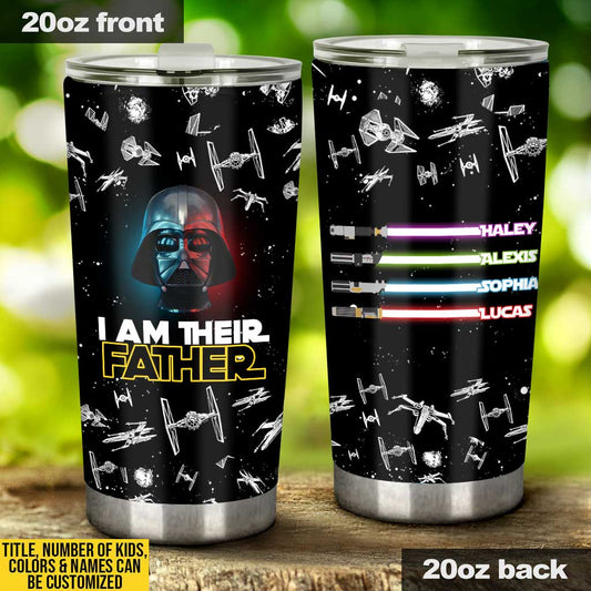 I Am There Father - Personalized Father's Day The Force Tumbler