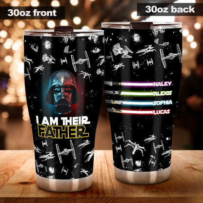 I Am There Father - Personalized Father's Day The Force Tumbler