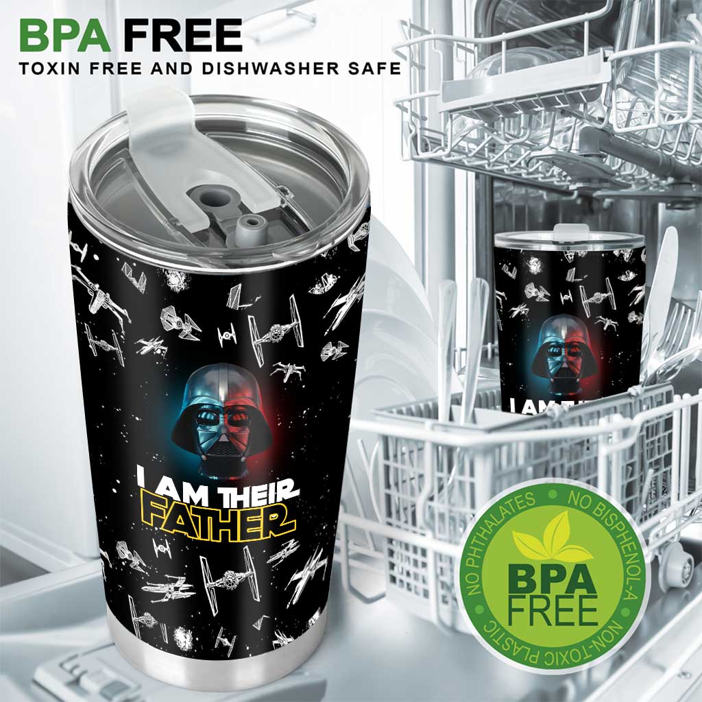 I Am There Father - Personalized Father's Day The Force Tumbler