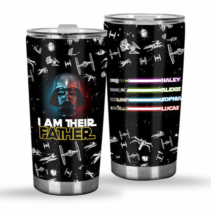 I Am There Father - Personalized Father's Day The Force Tumbler