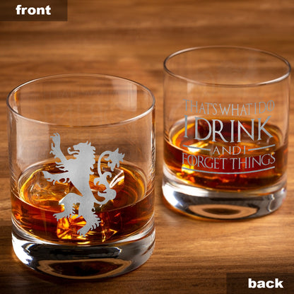 That's What I Do - Personalized Thrones Game Rock Glass