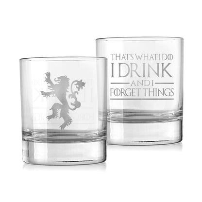 That's What I Do - Personalized Thrones Game Rock Glass