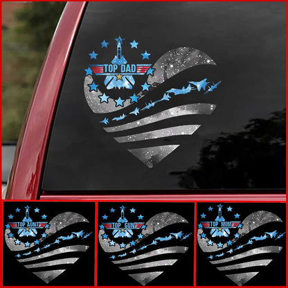 Top Dad - Personalized Top Gun Decal Full