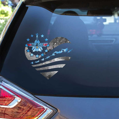 Top Dad - Personalized Top Gun Decal Full