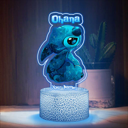 Love Ohana - Personalized Shaped Plaque Light Base