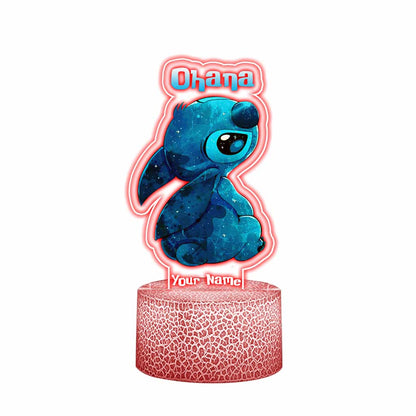 Love Ohana - Personalized Shaped Plaque Light Base