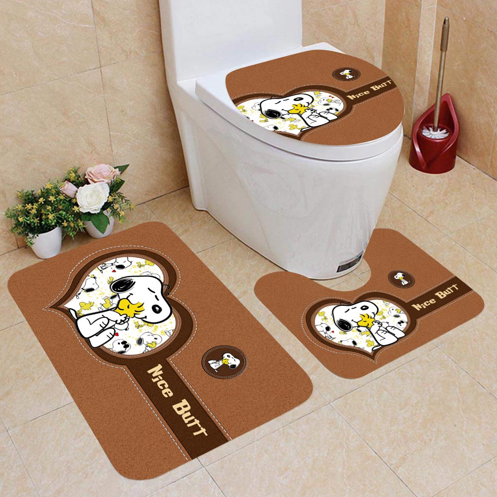 Nice Butt - 3 Pieces Bathroom Mats Set