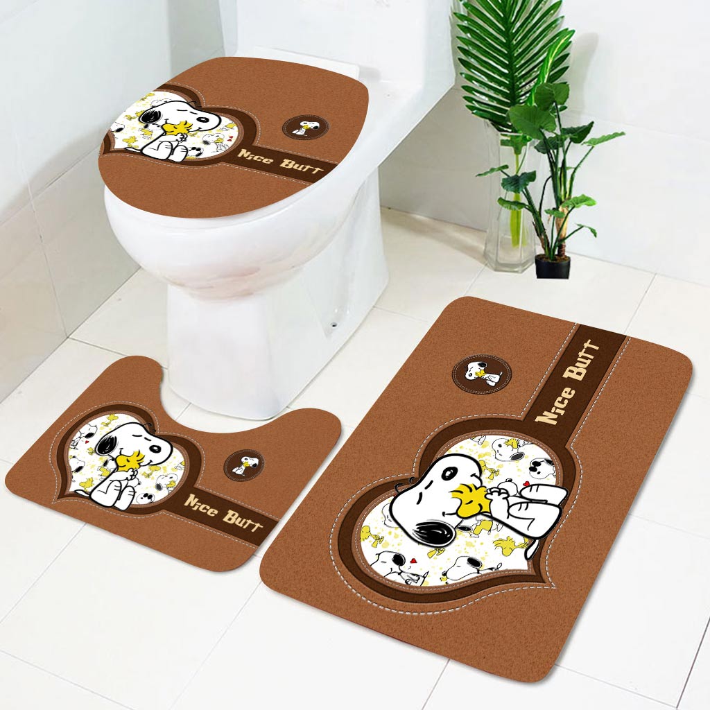 Nice Butt - 3 Pieces Bathroom Mats Set