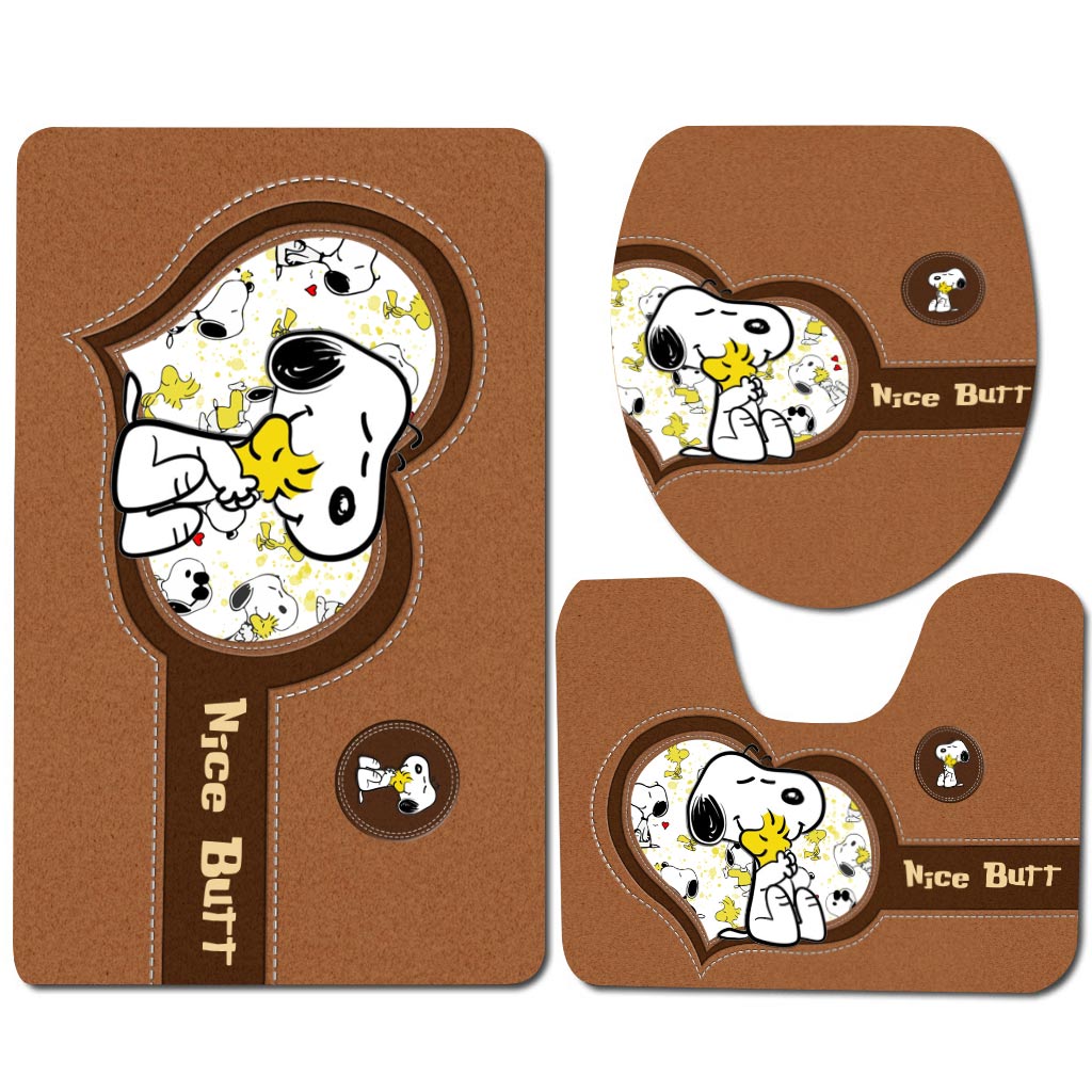 Nice Butt - 3 Pieces Bathroom Mats Set